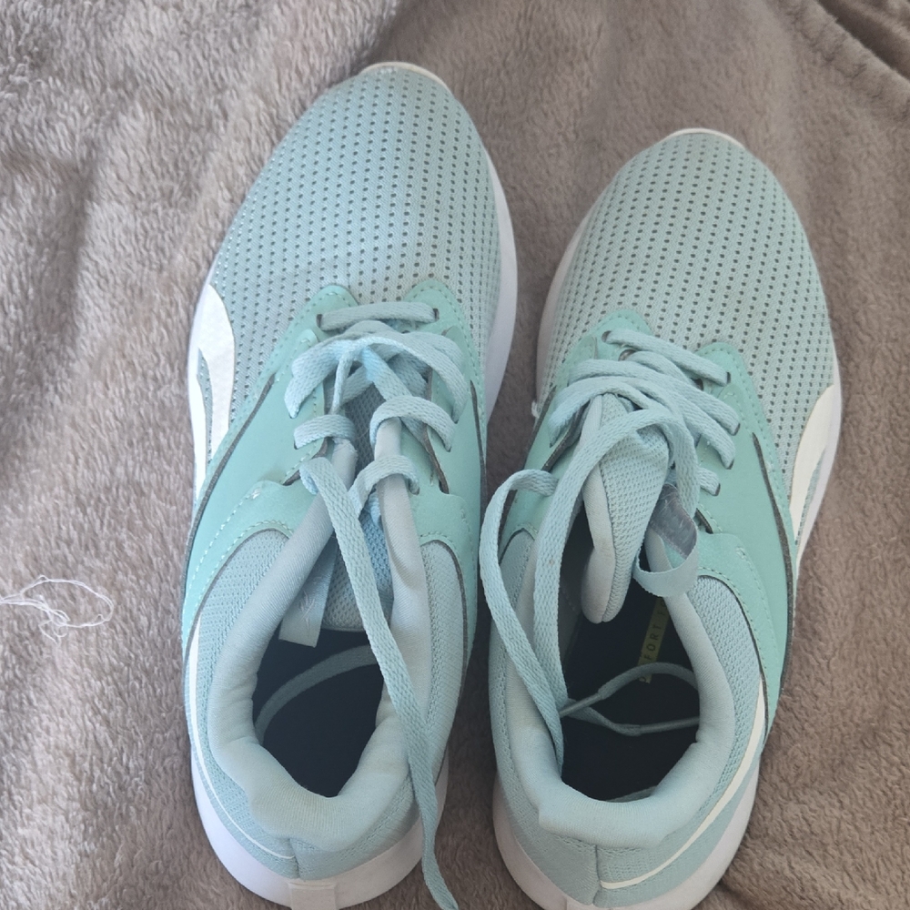 Reebok Women's Aqua and White Sneakers